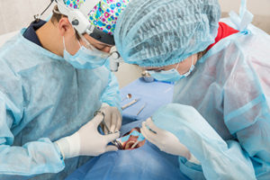 oral surgeons performing oral surgery